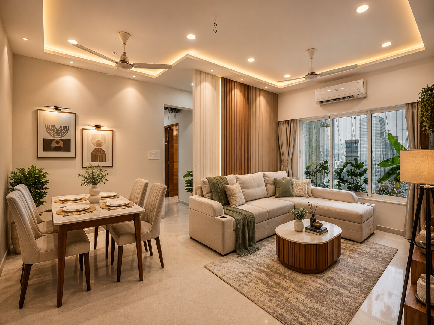 Airbnb-ready living room interior